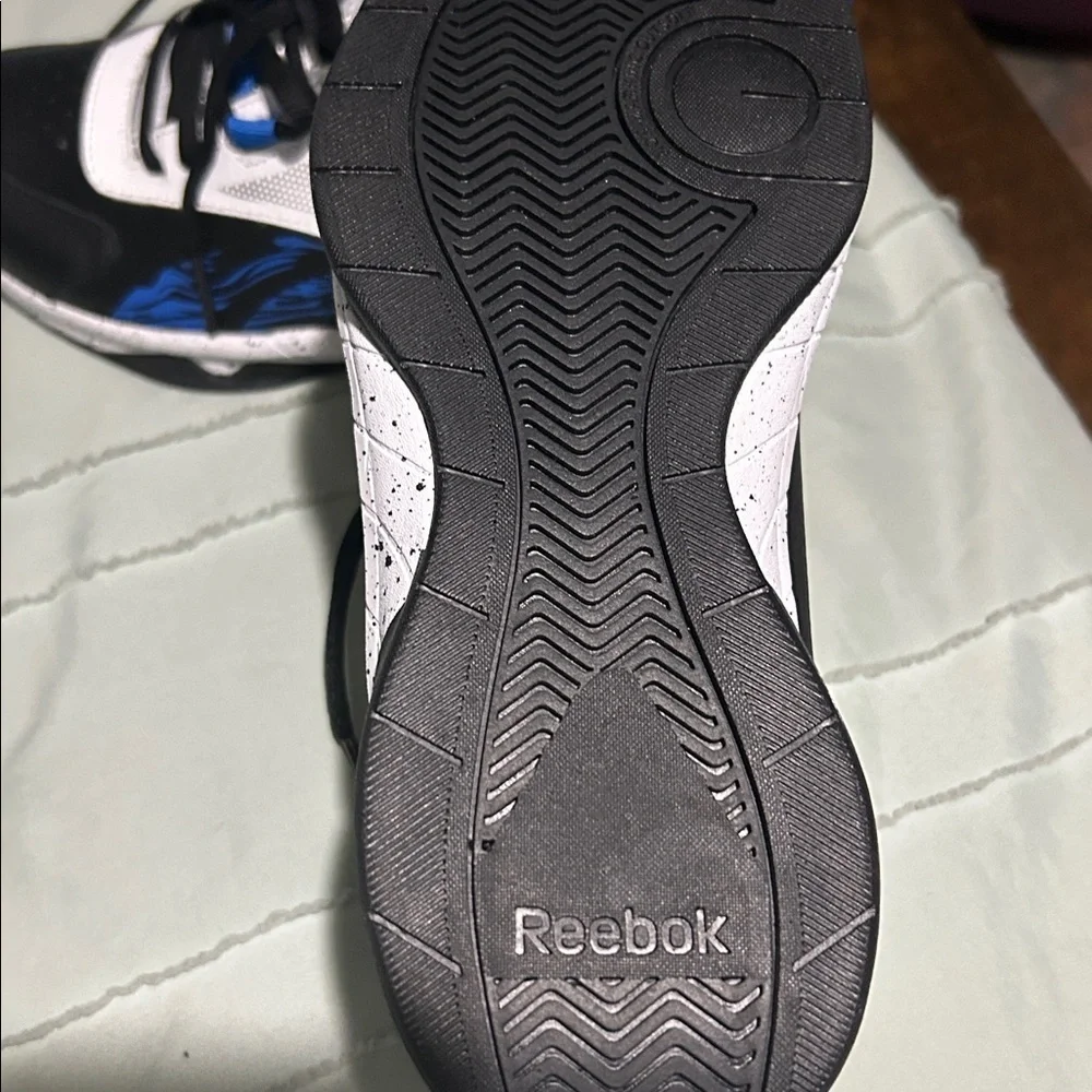 Reebok‎ Black and Blue High-Top Sneakers